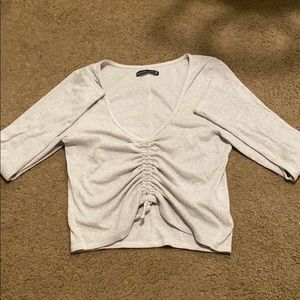 SPER CUTE LONG SLEEVE ADJUSTABLE CROP TOP !!